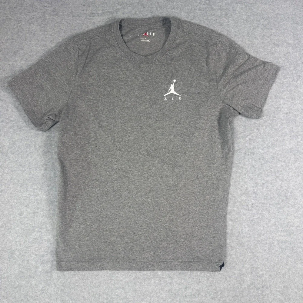 Jordan Jumpman Air T-Shirt Mens Large Gray Short Sleeve Athletic Streetwear Tee